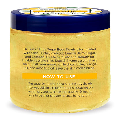 Dr Teal’s Shea Sugar Scrub with Prebiotic Lemon Balm