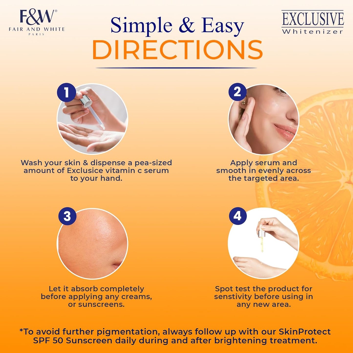 Fair & White Exclusive Vitamin C Skin Brightening Serum – 30ml