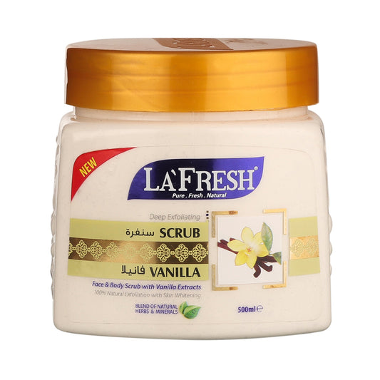 La Fresh Vanilla Face & Body Scrub (500ml)