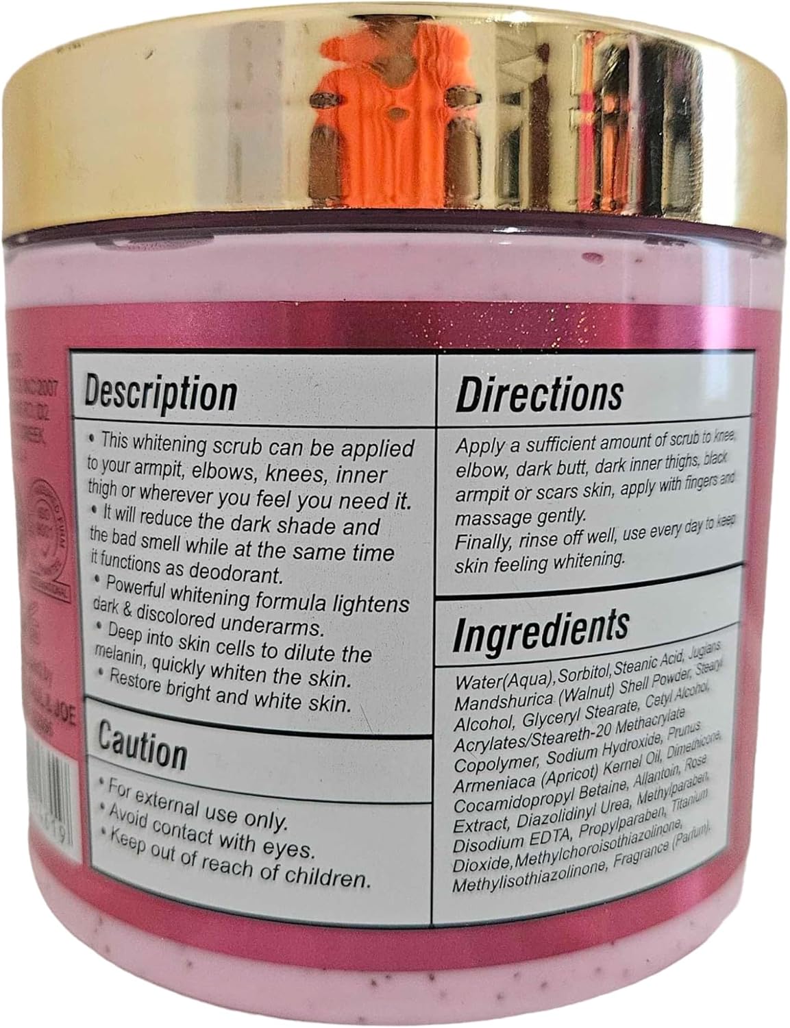 Veet Gold Anti Dark Knuckles and Skin Corrector Scrub (600g)