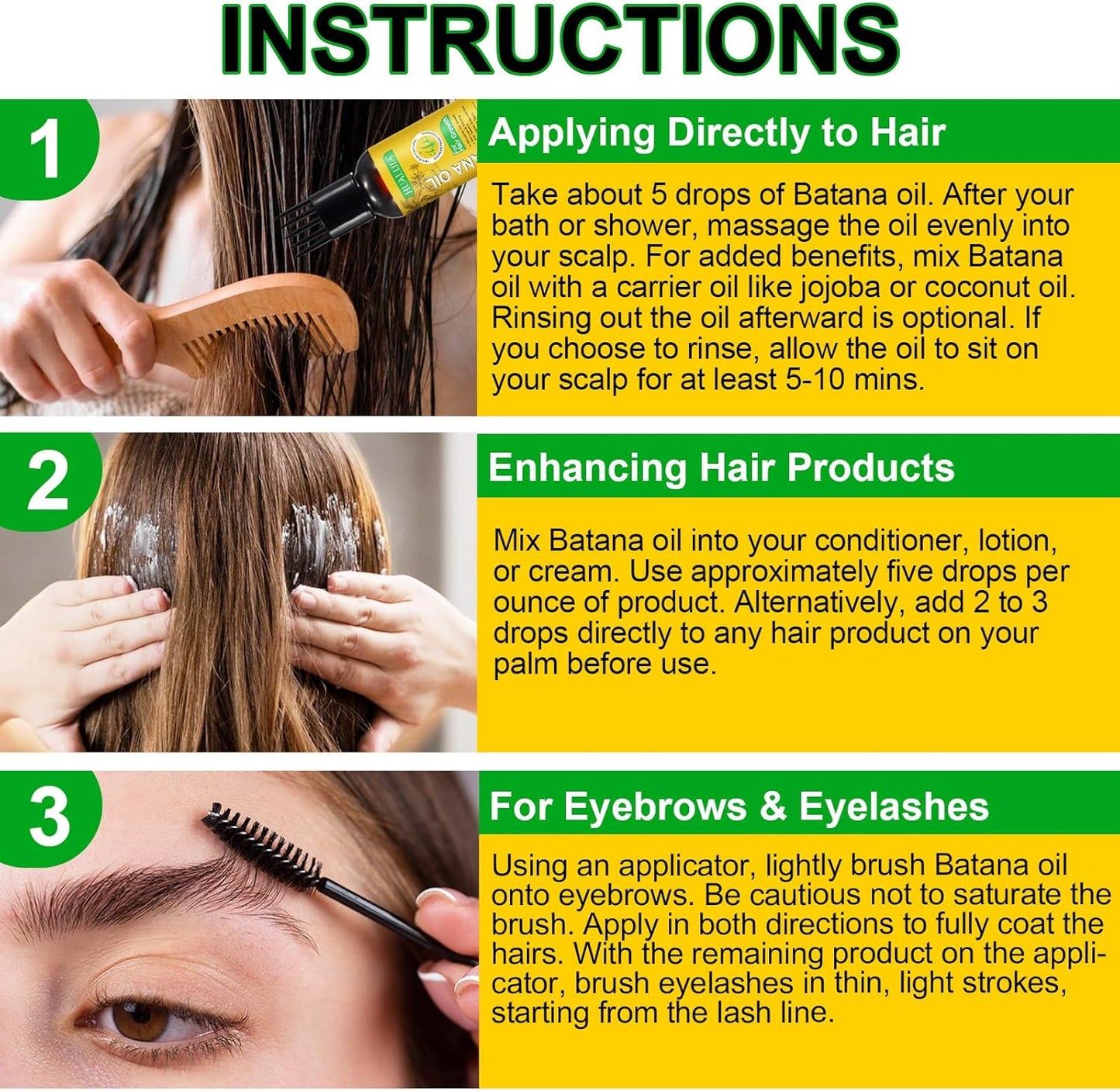 HUALIJIA Batana Oil for Hair Growth – 120ml