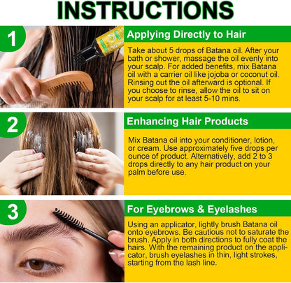 HUALIJIA Batana Oil for Hair Growth – 120ml