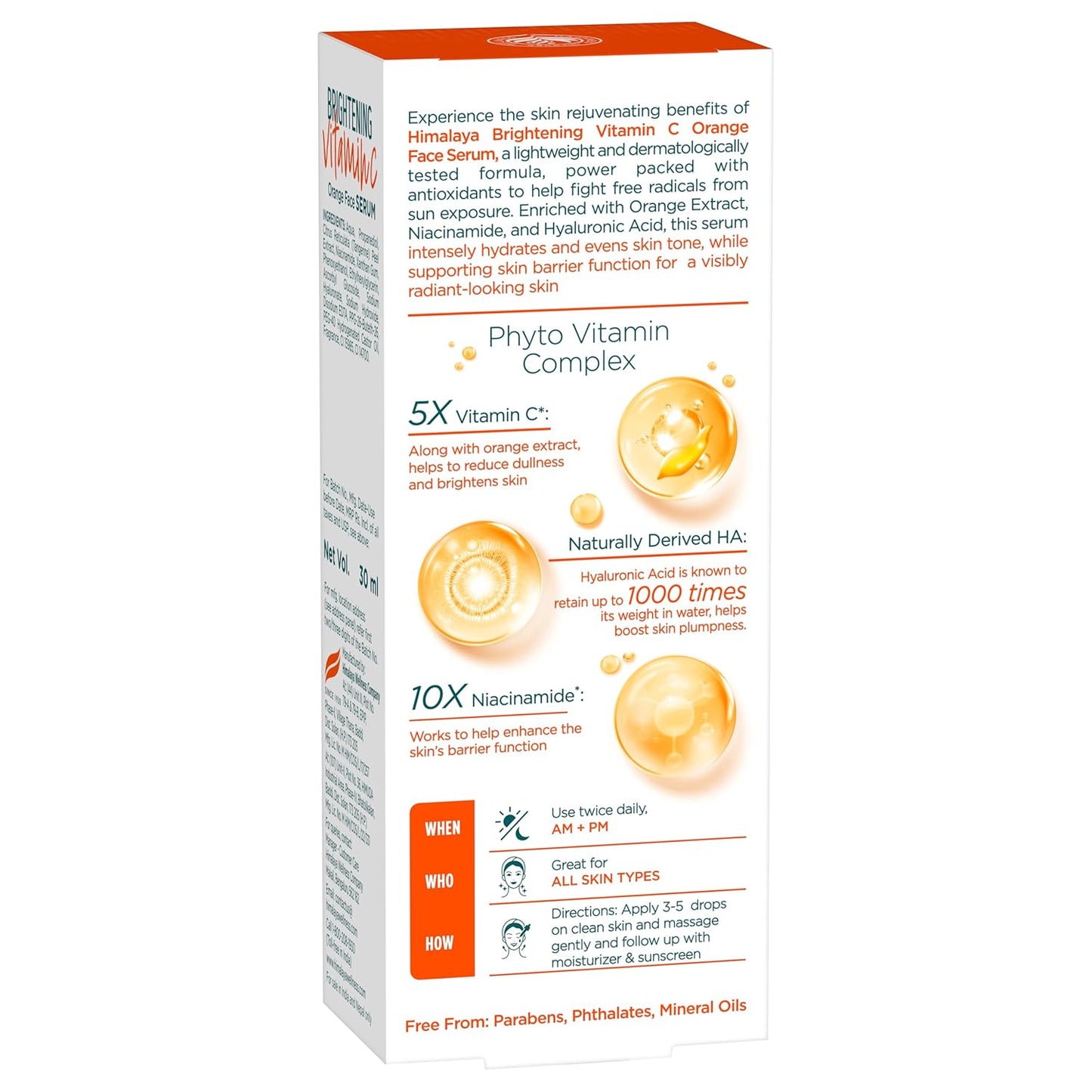 Himalaya Brightening Vitamin C Orange Face Serum