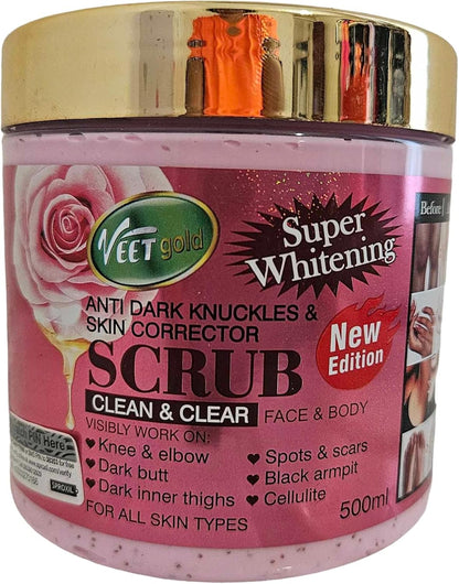 Veet Gold Anti Dark Knuckles and Skin Corrector Scrub (600g)