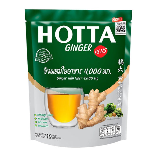 HOTTA Plus Ginger Tea with Fiber