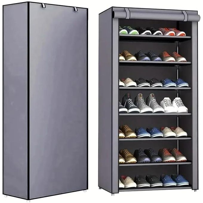 TIMBUTUS 7-Layer Dustproof Shoe Rack Organizer