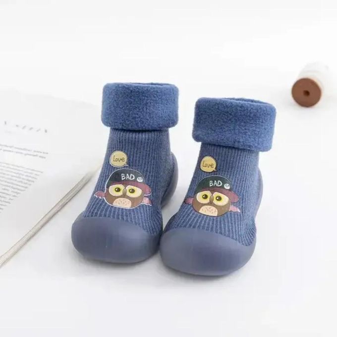 Non-Slip Baby/Toddler Sock Shoes with Soft Rubber Soles