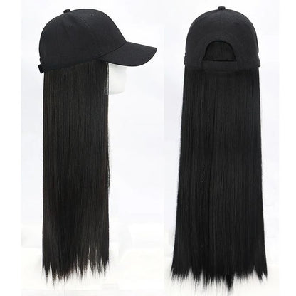 SXCHEN Women Wigs Integrated Wig Cap – Medium Length Straight Hair