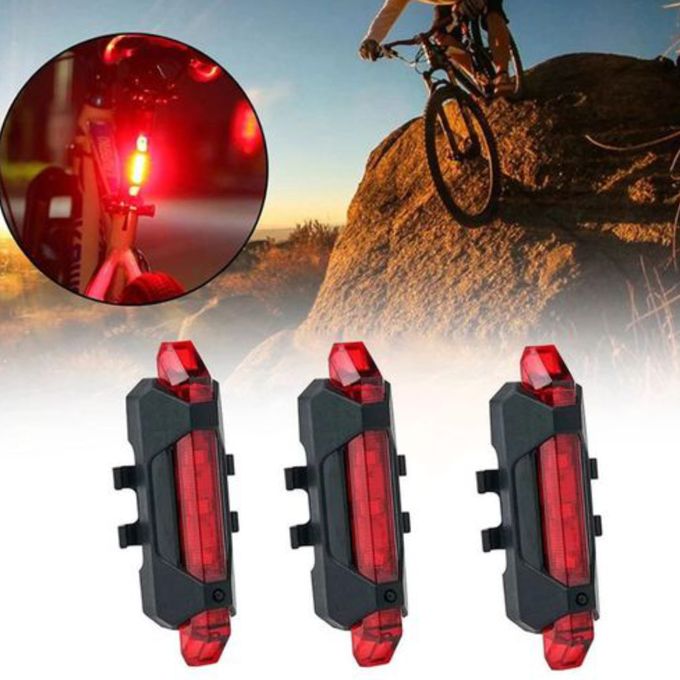 Bike Headlight & Taillight Night Riding Safety Set – USB Rechargeable