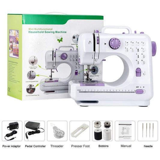 ARHANORY Portable Electric Sewing Machine – Household Sewing Machine for Beginners