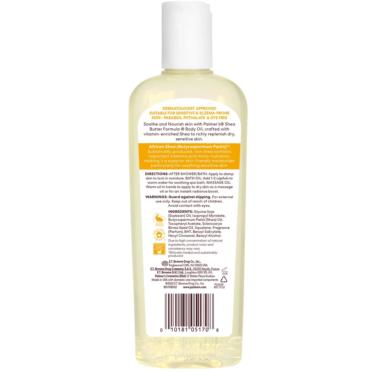 Palmer's Shea Formula Raw Shea Body Oil for Dry Skin
