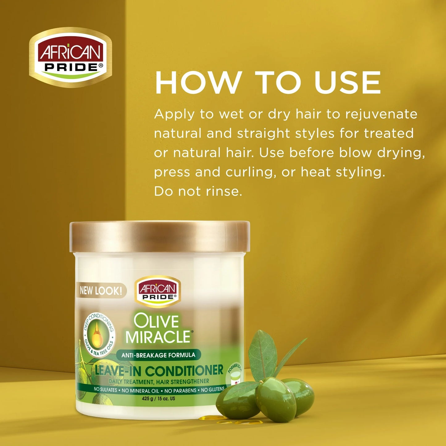 African Pride Olive Miracle Leave-In Conditioner