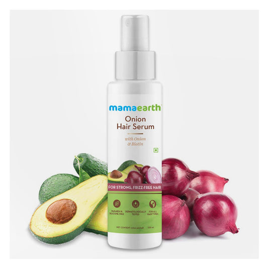 Mamaearth Onion Hair Serum for Strong and Frizz-Free Hair (100ml)
