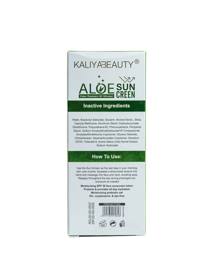 KaliyaBeauty Aloe Sun Cream SPF 50 PA+++
