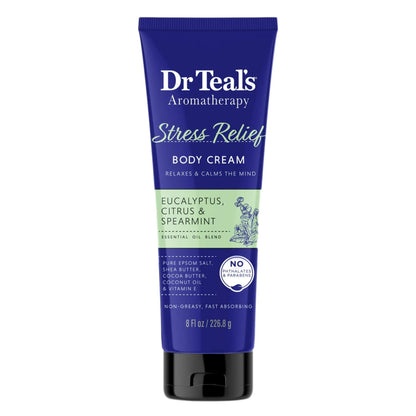 Dr. Teal's Aromatherapy Eucalyptus and Citrus Stress Relief Body Cream 226.8g