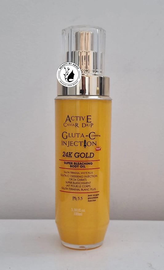 Active Caviar Drip Gluta-C Injection 24K Gold Super Bleaching Oil