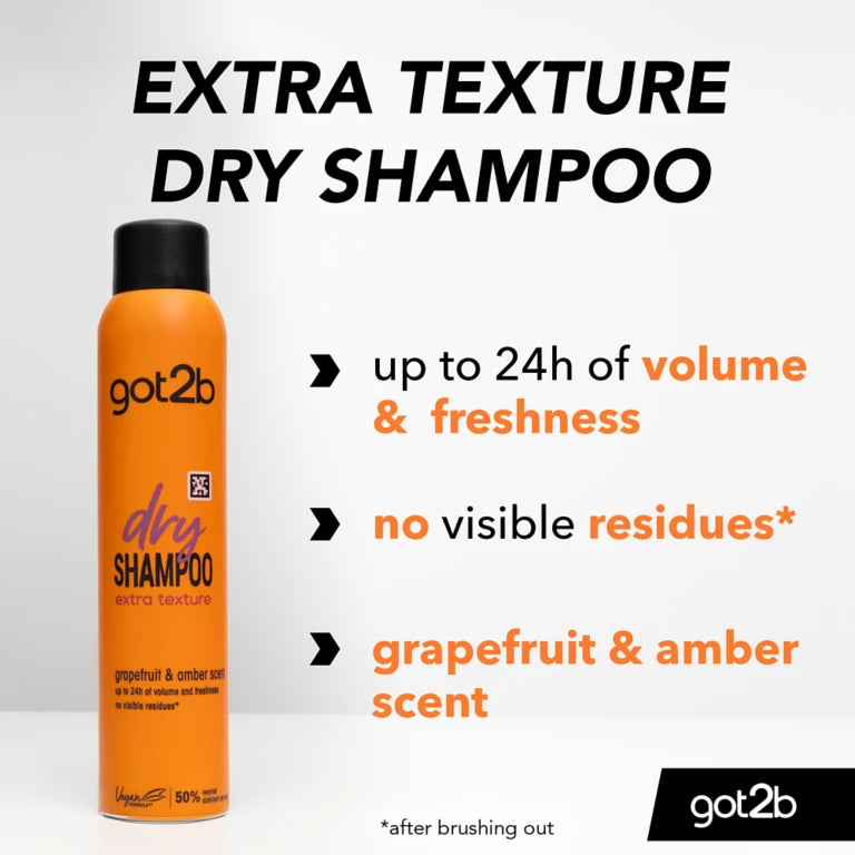 Got2b Dry Shampoo Extra Texture – Grapefruit & Amber Scent