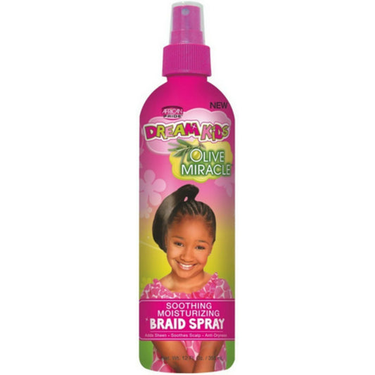 African Pride Dream Kids Olive Miracle Soothing Moisturizing Braid Spray