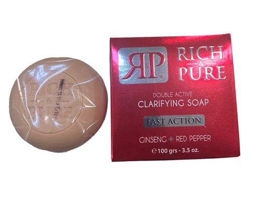 Rich & Pure Double Active Clarifying Soap – Fast Action | 100g