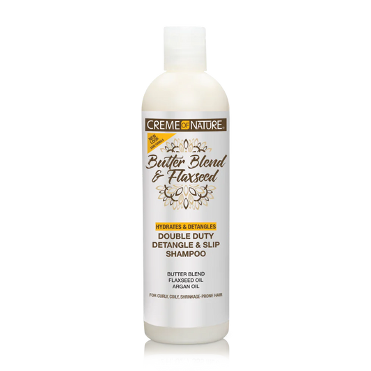 Creme of Nature Butter Blend & Flaxseed Double Duty Detangle & Slip Shampoo