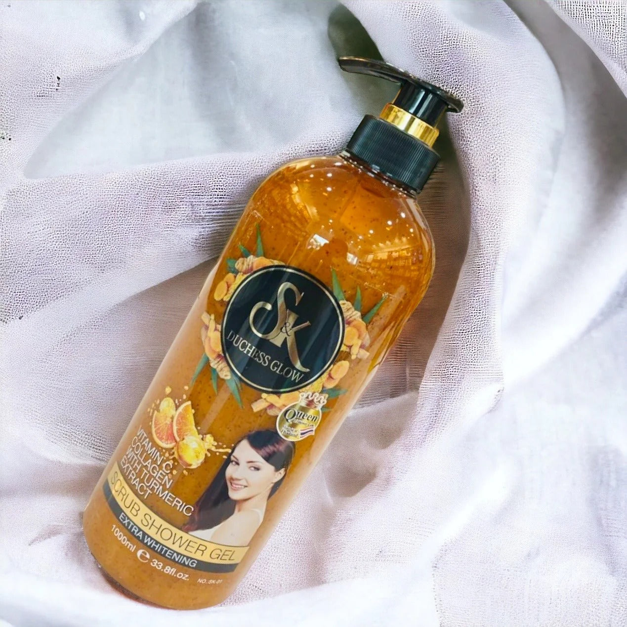 SK Duchess Glow Vitamin C Collagen with Turmeric Scrub Shower Gel – 1000ml