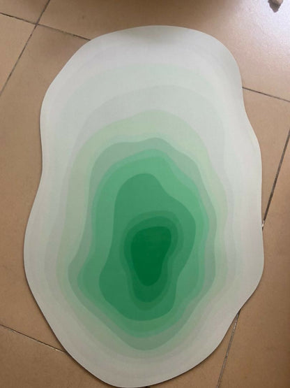 Absorbent irregular bathroom mats. Size 40*60cms