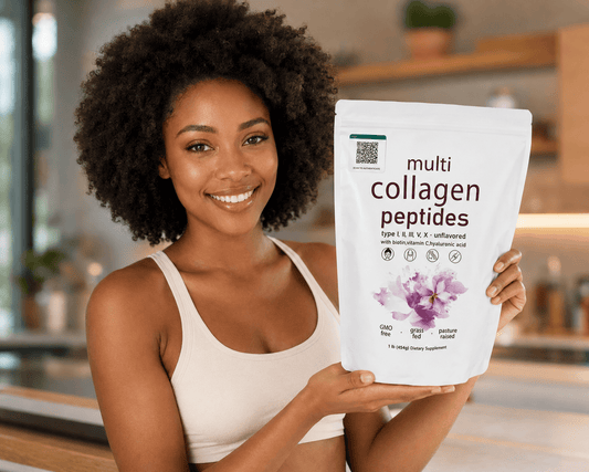 QR CODE Original multi Collagen Peptides Powder with Verification Qr Code