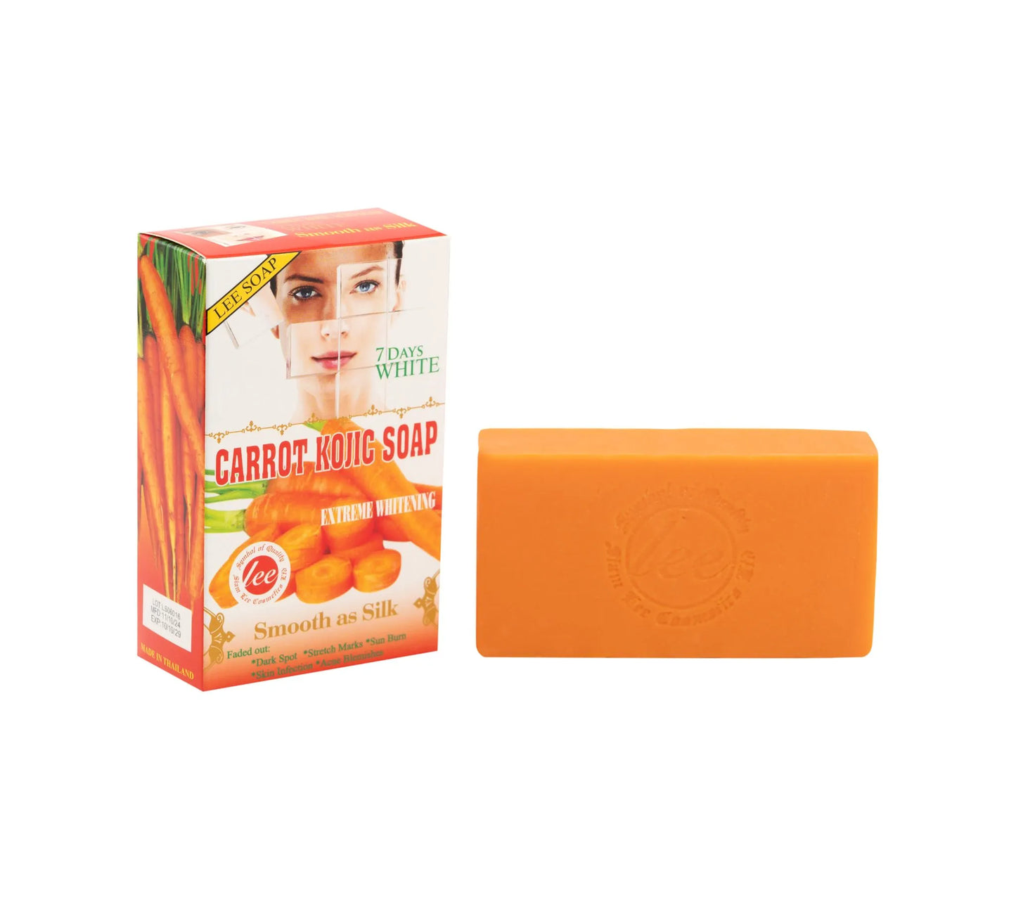 Lee Soap Carrot Kojic Soap Extreme Whitening (160 g)