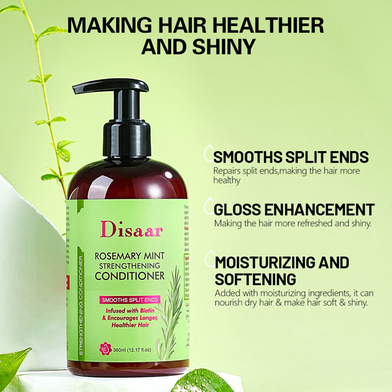 Disaar Rosemary and Mint Conditioner – Deep Nourishment for Soft, Glossy Hair (360ml)