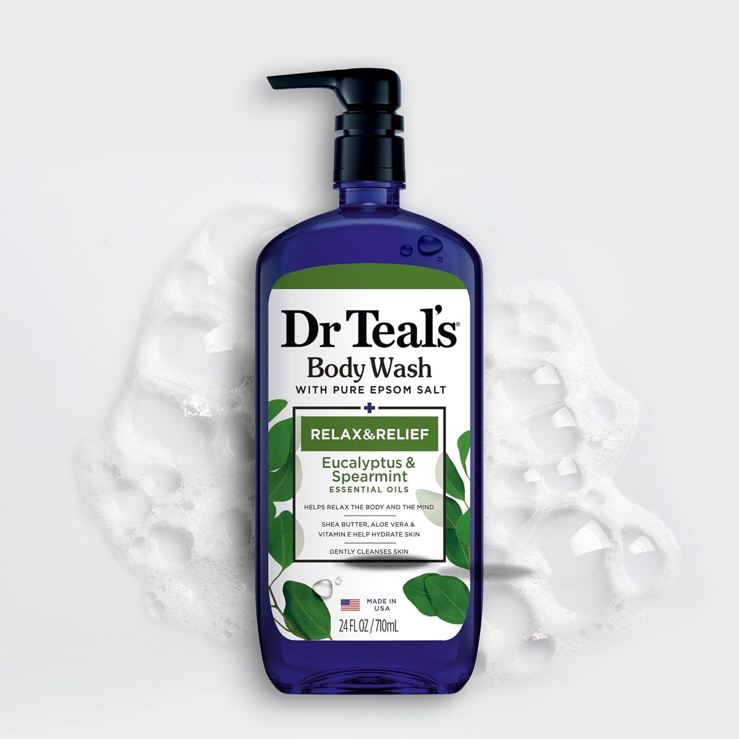 Dr Teal’s Body Wash with Pure Epsom Salt in Relax & Relief with Eucalyptus & Spearmint