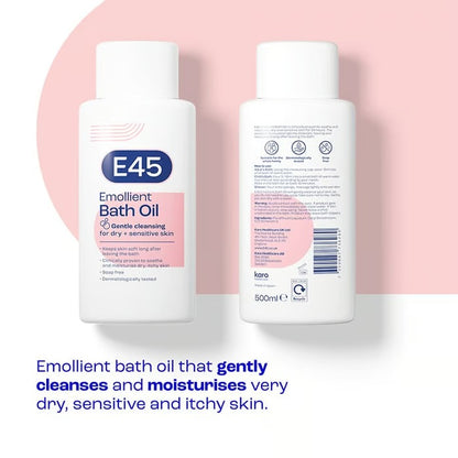 E45 Emollient Bath Oil (500ml)
