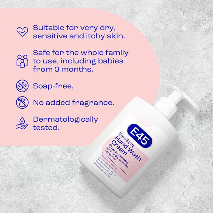 E45 Emollient Wash Cream (250ml)