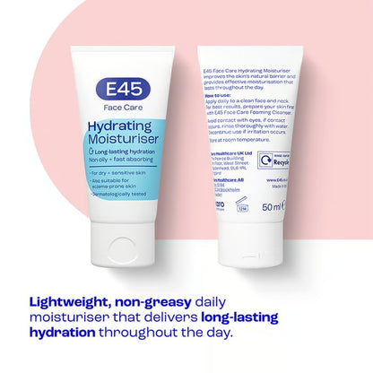 E45 Face Care Hydrating Moisturiser – 50ml