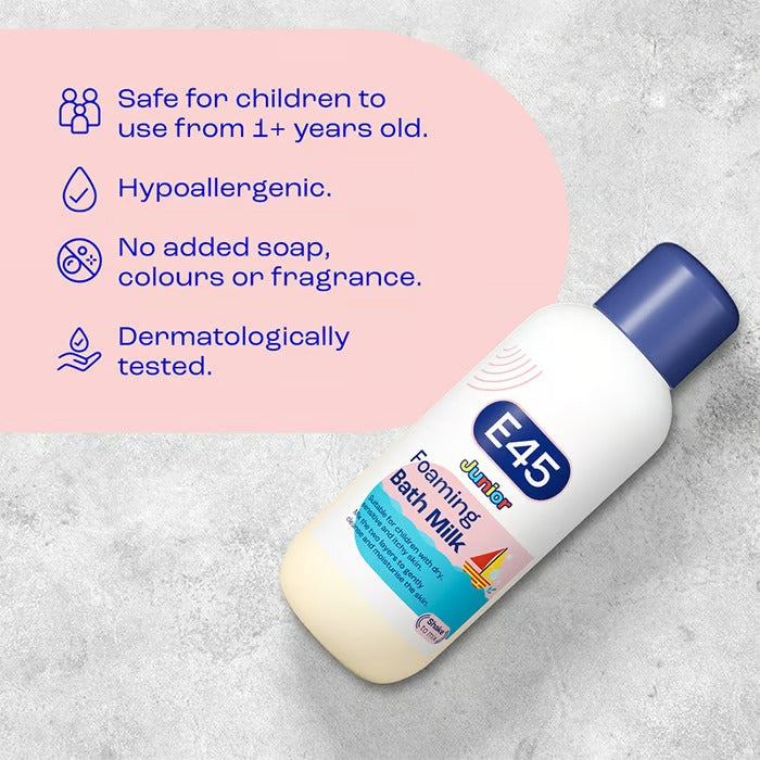 E45 Junior Foaming Bath Milk