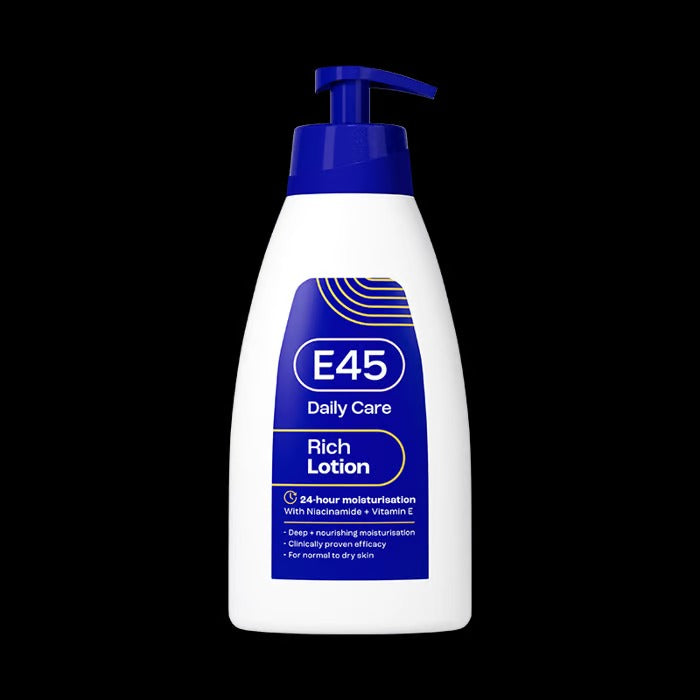 E45 Rich 24h Body Lotion Moisturiser with Primrose Oil – 400ml