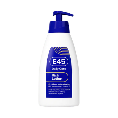 E45 Rich 24h Body Lotion Moisturiser with Primrose Oil – 400ml