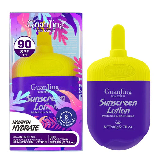 Guanjing Sunscreen Lotion SPF 90 Retinol & Vitamin E – 80g