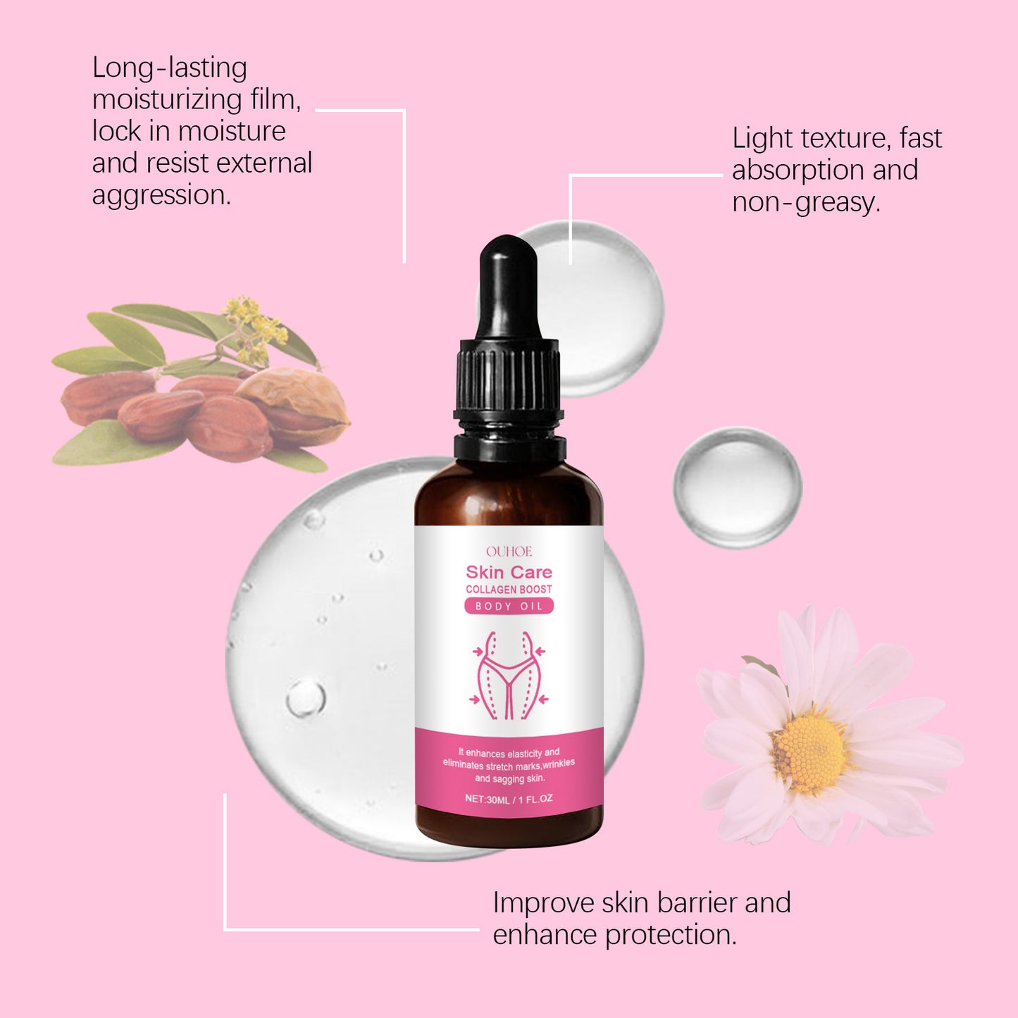 OUHOE Collagen Boost Body Oil