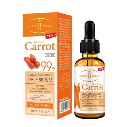 Aichun Beauty Carrot Serum Facial Repair Skin Serum Retinol Serum Skin Care Firming Anti- Wrinkle Anti- Aging Anti Acne 30ml