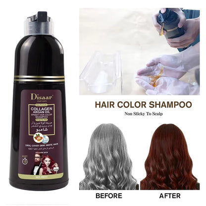 Disaar Collagen Argan Oil Speedy Hair Color Shampoo