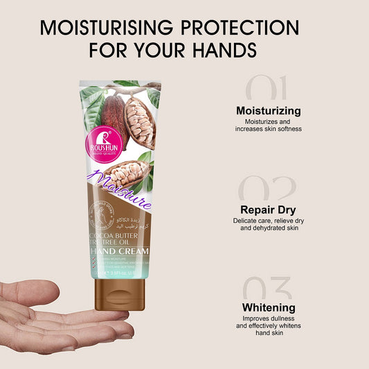 Roushun Cocoa Butter & Tea Tree Oil Hand Cream