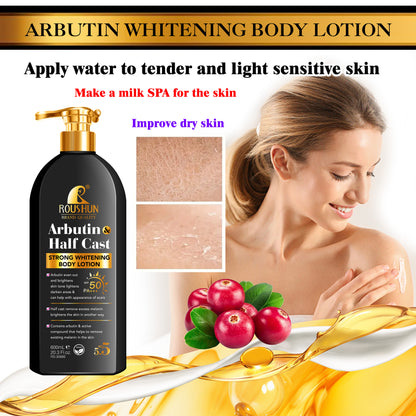 ROUSHUN Arbutin Half Cast Strong Whitening Body Lotion (Body Lotion with SPF 50 PA+++)