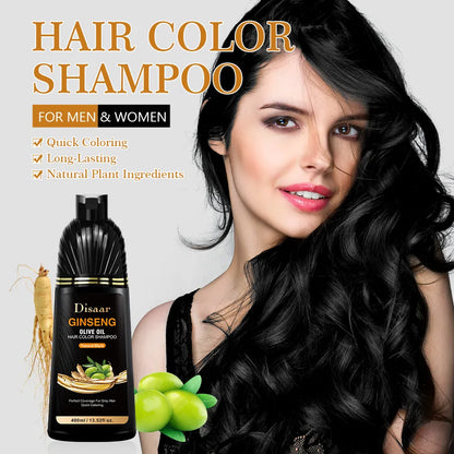 Disaar Ginseng Olive Oil Hair Color Shampoo – Natural Coverage with Nourishing Care