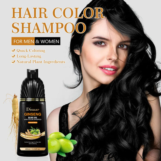 Disaar Ginseng Olive Oil Hair Color Shampoo – Natural Coverage with Nourishing Care