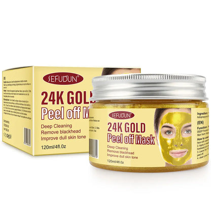 Sefudun 24K Gold Peel Off Mask – Brighten, Purify & Rejuvenate