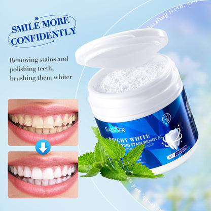 SADOER Bright White Yellowing Stain Removal Tooth Powder (50 g)