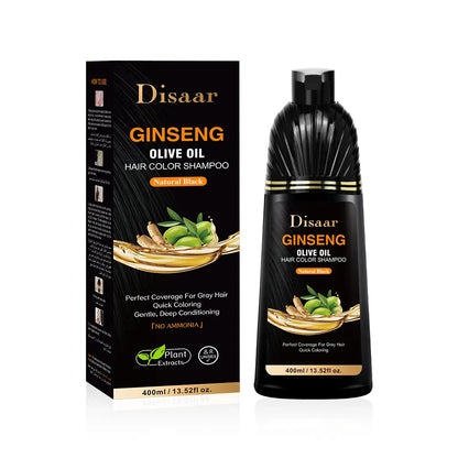 Disaar Ginseng Olive Oil Hair Color Shampoo – Natural Coverage with Nourishing Care
