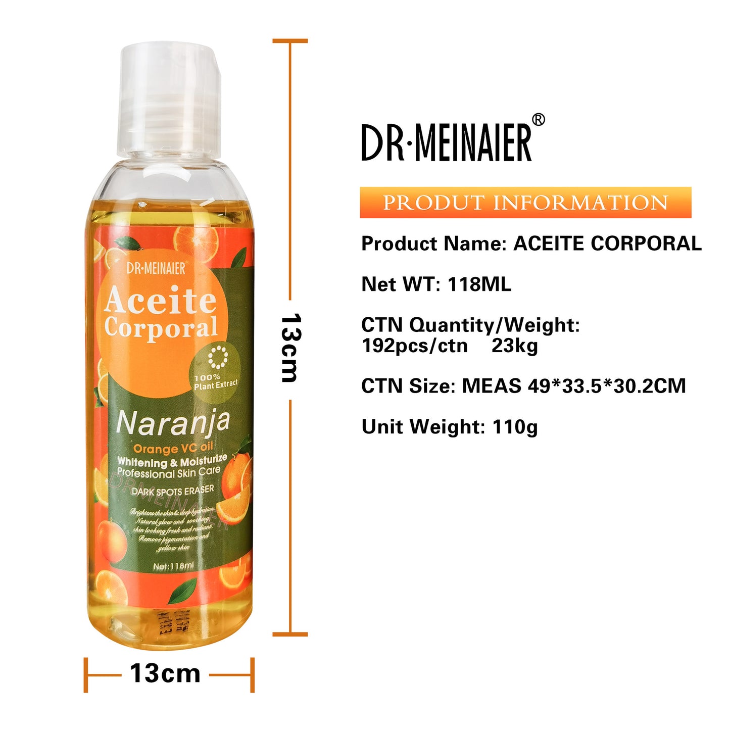 Dr. Meinaier Naranja Orange VC Oil – Dark Spots Eraser (118ml)