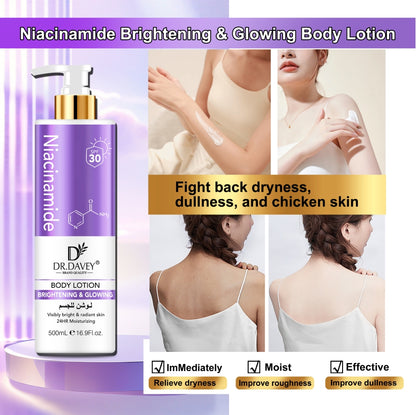 Dr. Davey Niacinamide Brightening & Glowing Body Lotion