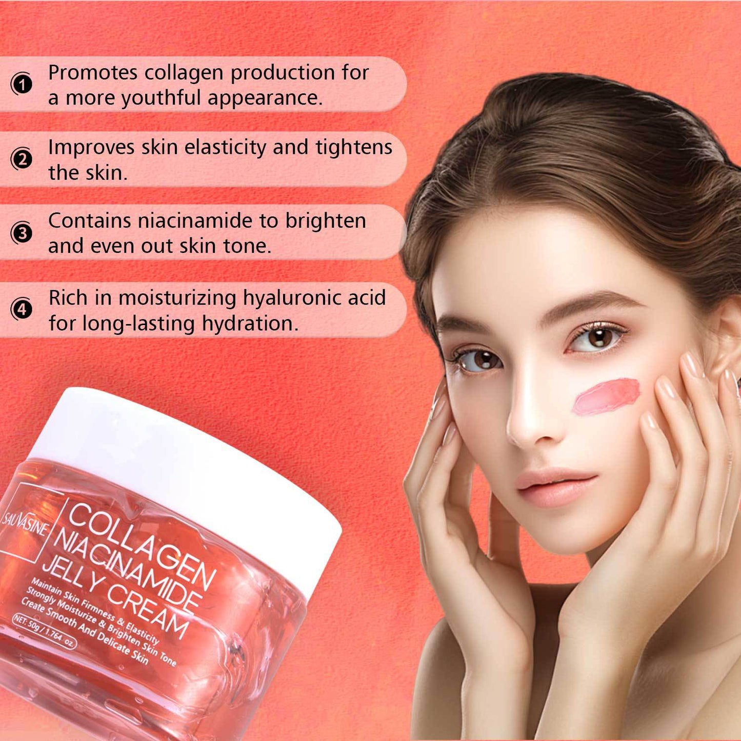 Sauvasine Collagen Niacinamide Jelly Cream